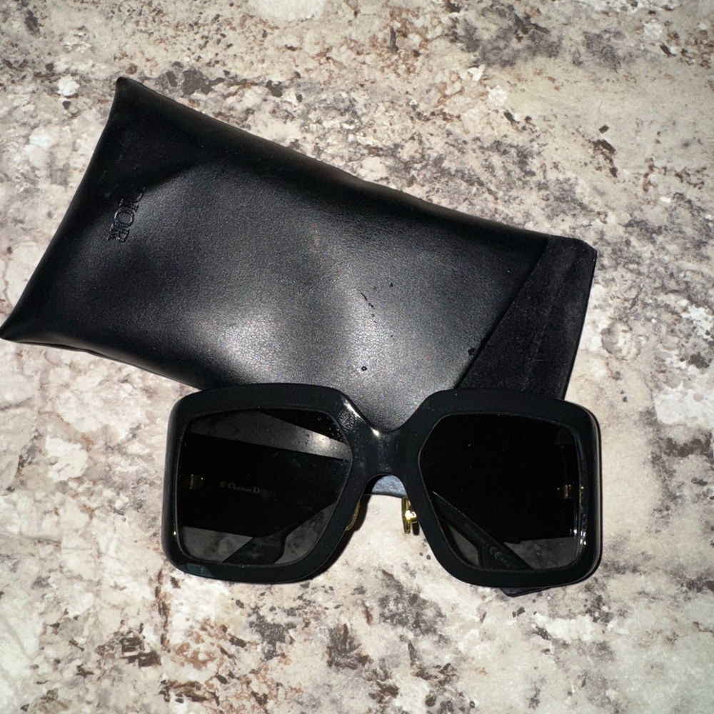 Dior Elegant Black Sunglasses with Case